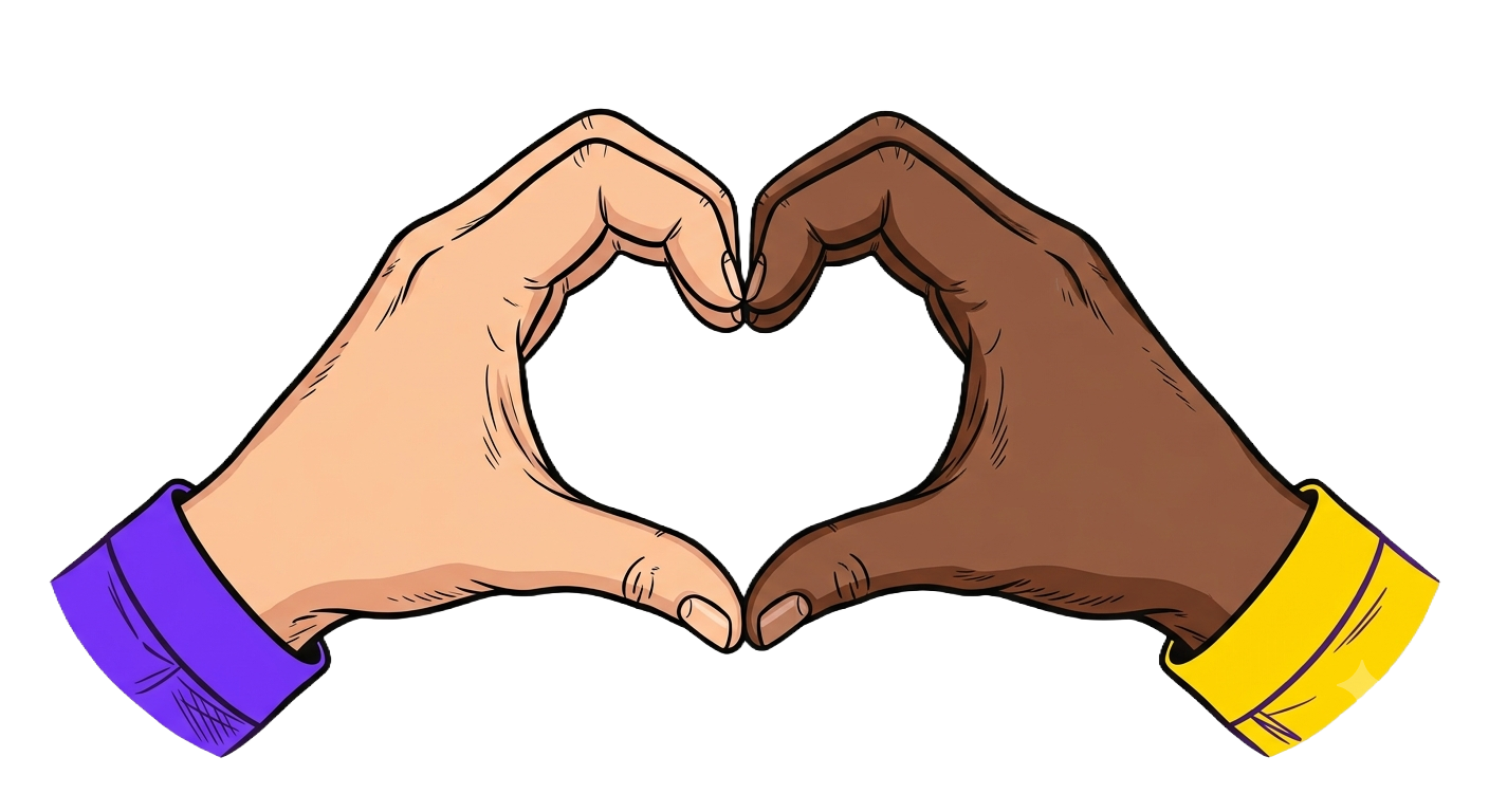 Two hands forming a heart
